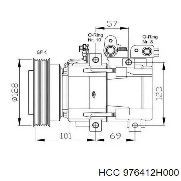 Comprar Acoplamiento magnético, compresor del aire acondicionado  Hyundai Elantra IV HD
