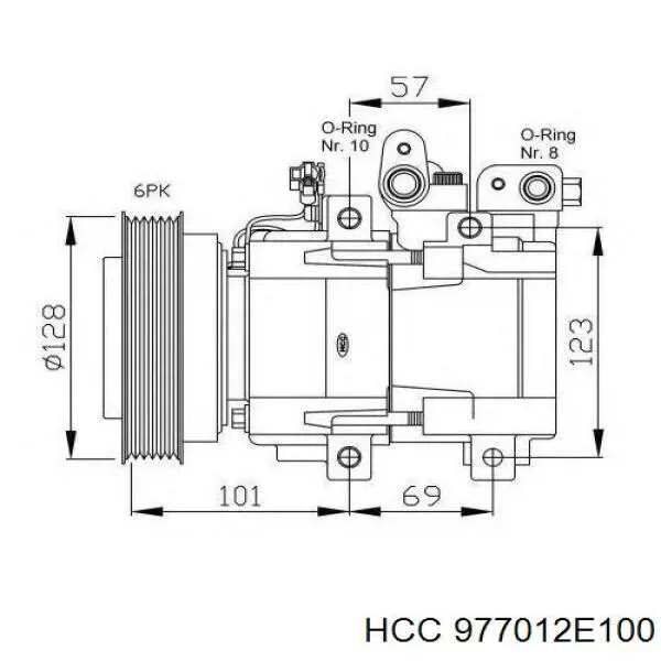 Comprar 977012E100 HCC Compresor de aire acondicionado coche