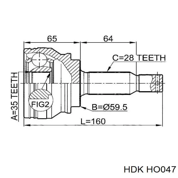 Comprar HO047 HDK Junta homocinetica