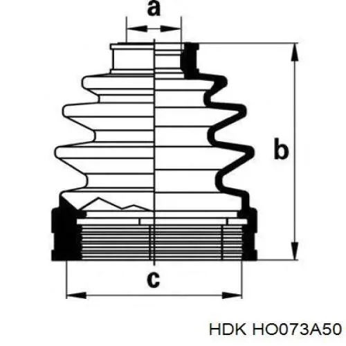 HO-073A50 HDK junta homocinética exterior delantera