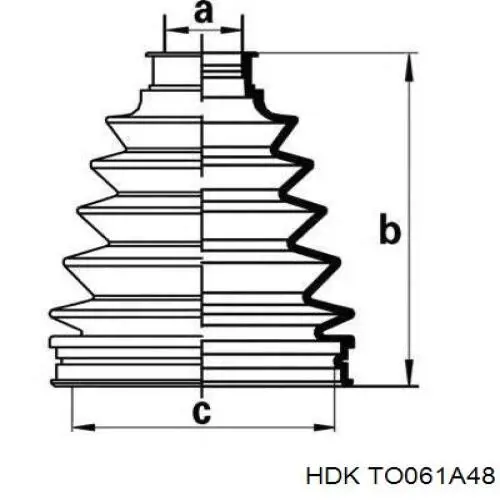 TO061A48 HDK Junta homocinética