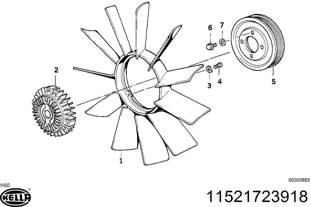 Embrague, ventilador del radiador BMW 3 E21