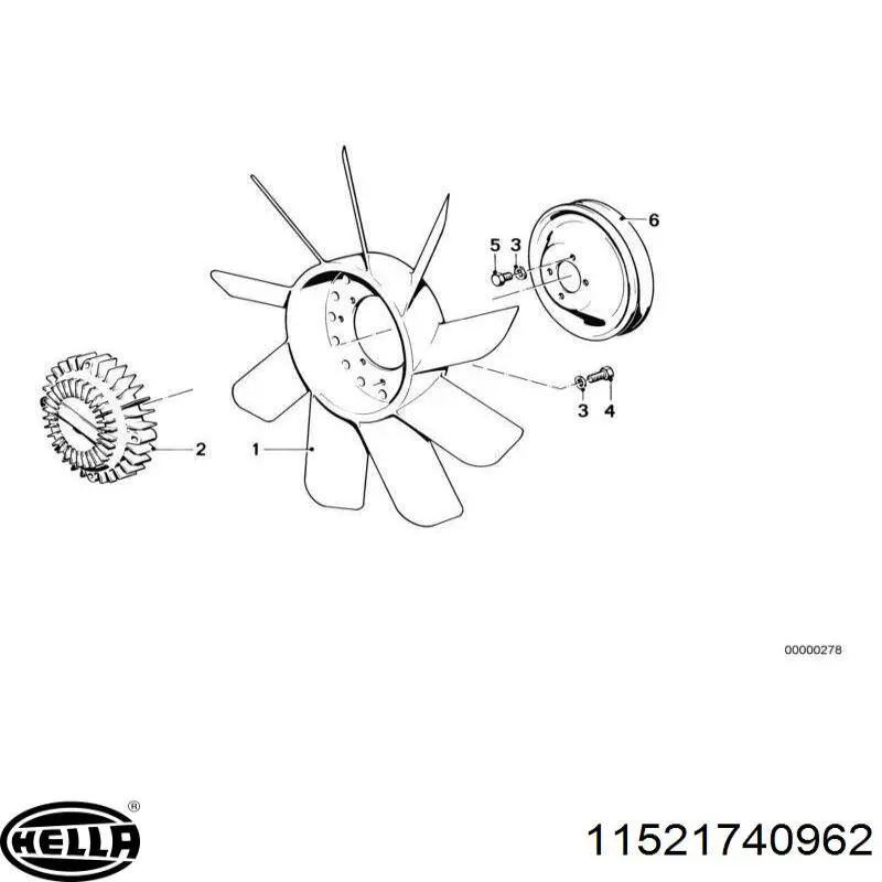 Embrague, ventilador del radiador BMW 3 E21