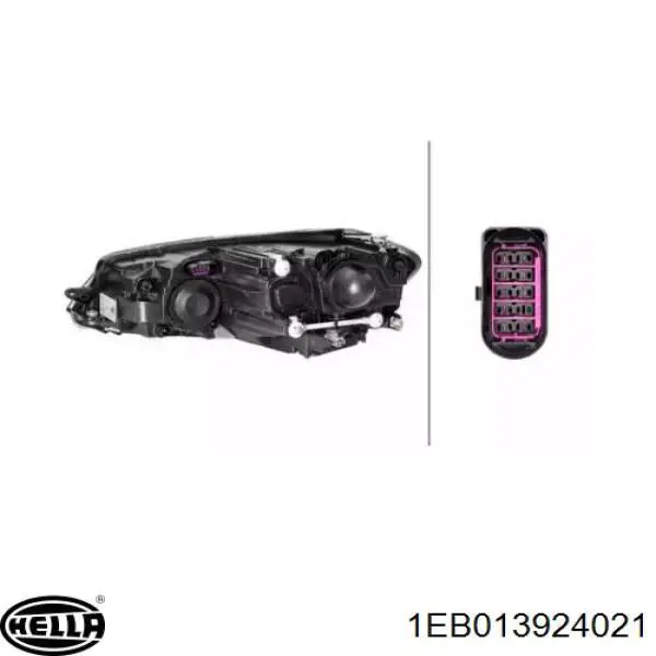 Faro derecho HELLA 1EB013924021 precio, desde 278,15 EUR