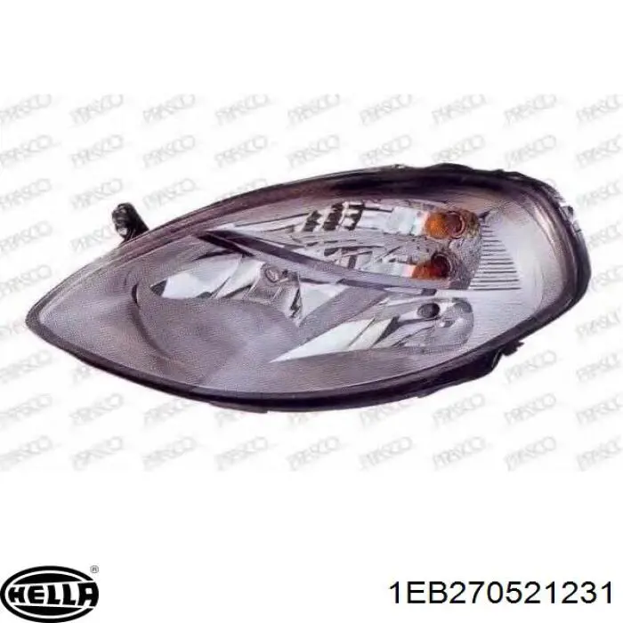 Faros delantero izquierdo para Lancia Ypsilon (843)