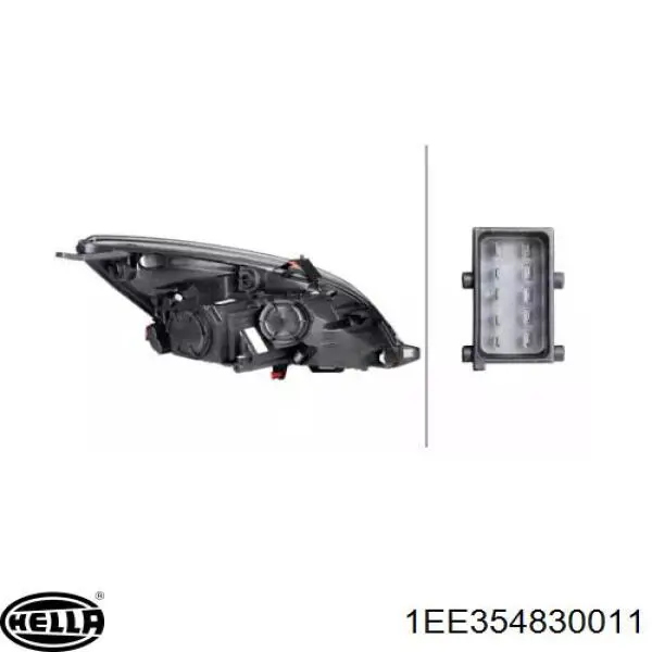 1216805 Opel faro izquierdo