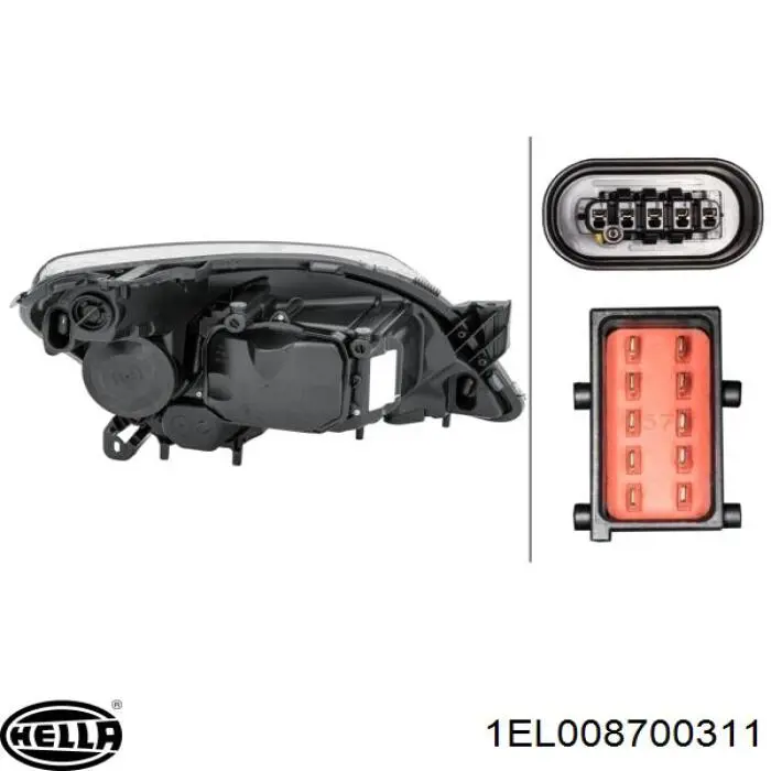 Faro izquierdo 93190388 General Motors