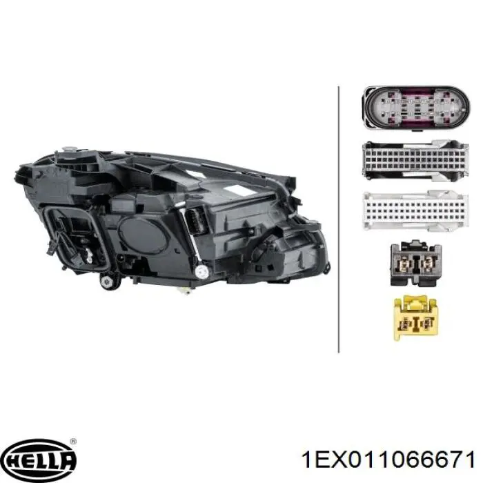Faro izquierdo 1EX011066671 HELLA