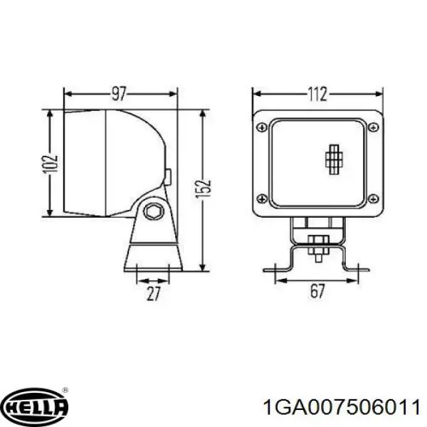 3004850 Case lámpara, faro, izquierda/derecha