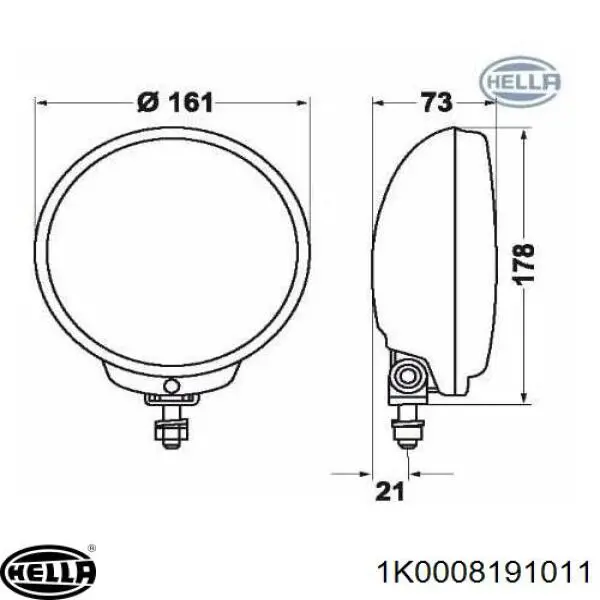  1K0008191011 HELLA