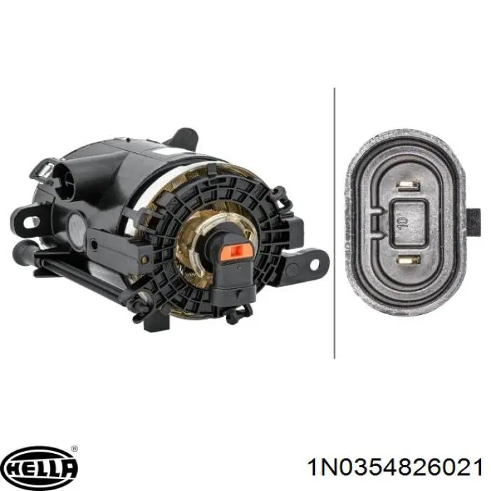 Faro antiniebla derecho 13253626 General Motors