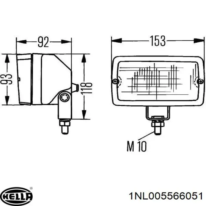 1NL005566051 HELLA faro antiniebla izquierdo