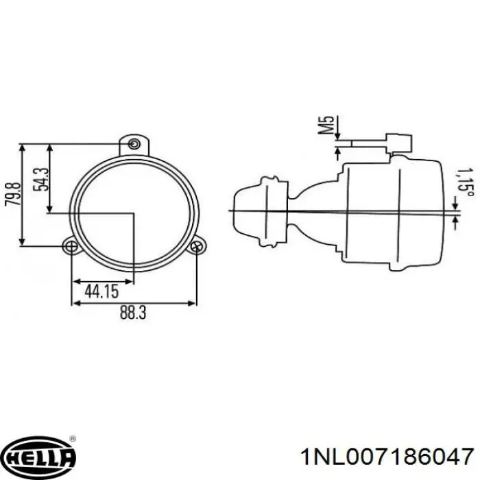 1NL007186047 HELLA faro antiniebla