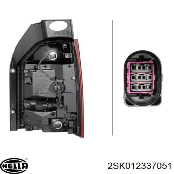 7E0945207 VAG Piloto trasero izquierdo
