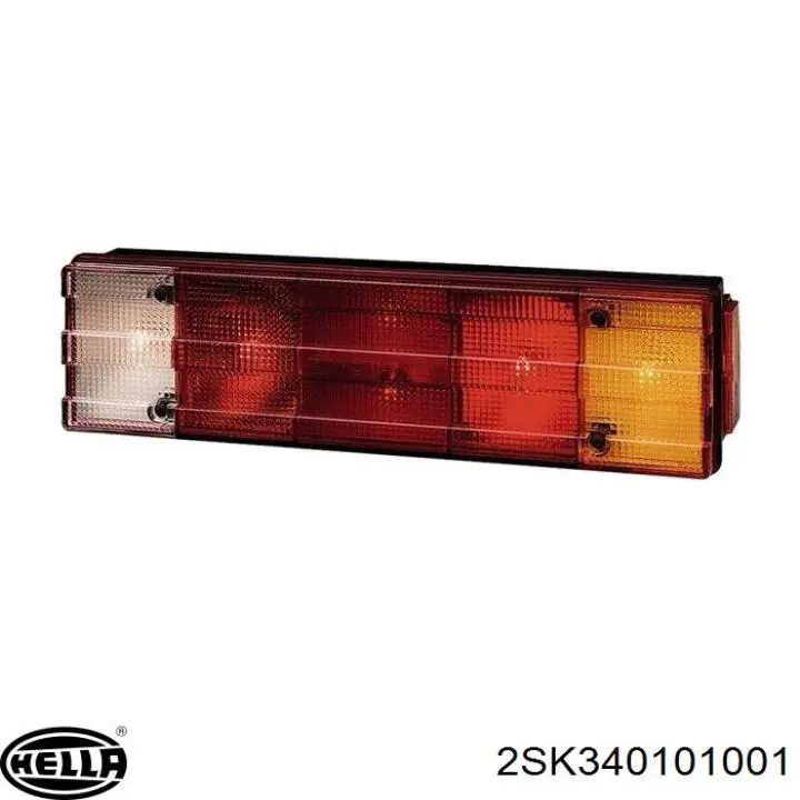 HELLA 2SK 009 477-091 Faro Posteriore Sx Nero - ECE/CCC Per Auto, Luce Stop E Indicatore