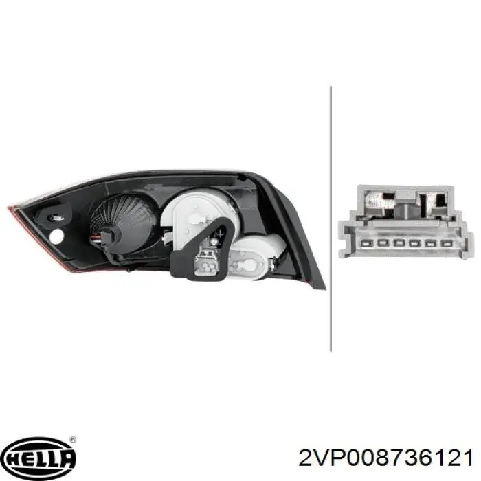 Piloto posterior derecho para Renault Megane (EM0)