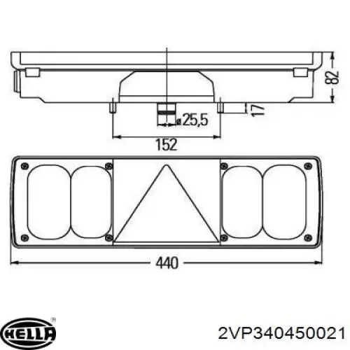 2197610 Scania piloto posterior derecho