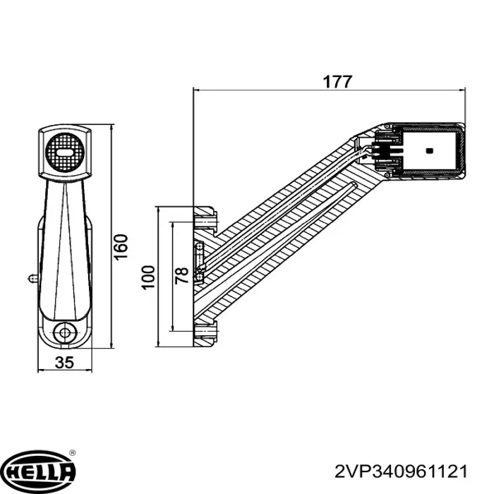 Comprar 2VP340961121 HELLA Piloto trasero derecho