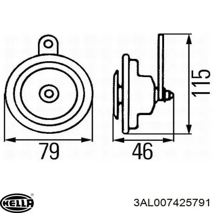 Claxon 61338414385 BMW