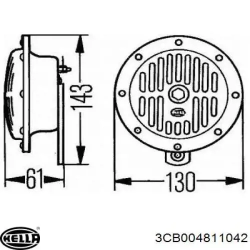 Comprar 3CB004811042 HELLA Claxon