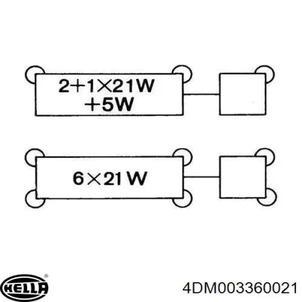 4DM003360021 HELLA Intermitente de espejo