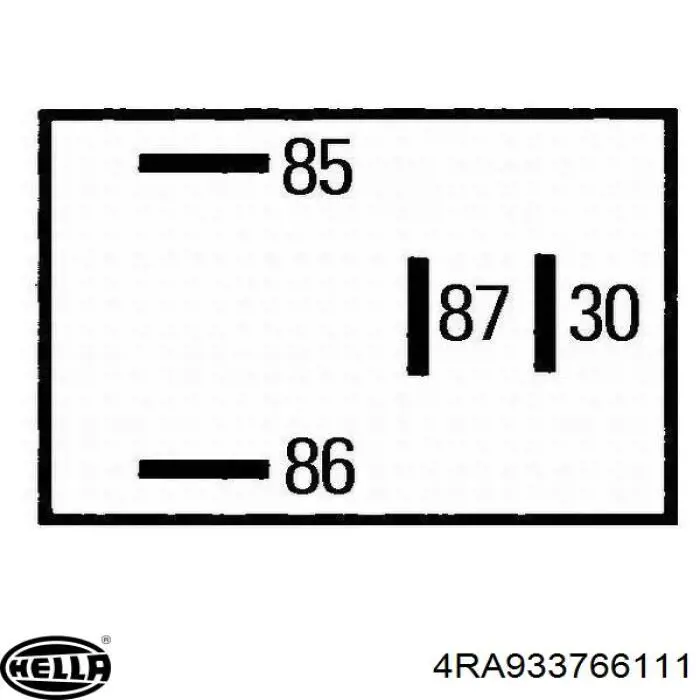 4RA933766111 HELLA relé, ventilador de habitáculo