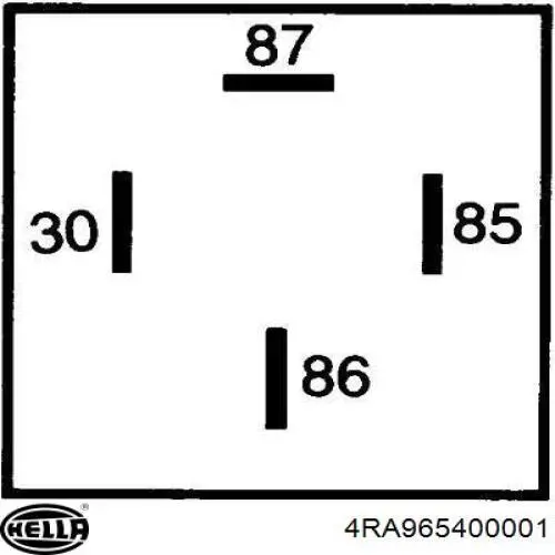 Relé del aire acondicionado Opel 0332019453