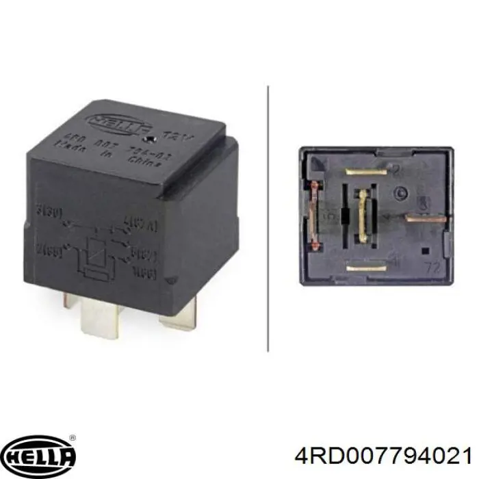 2D0943383 VAG relé eléctrico multifuncional