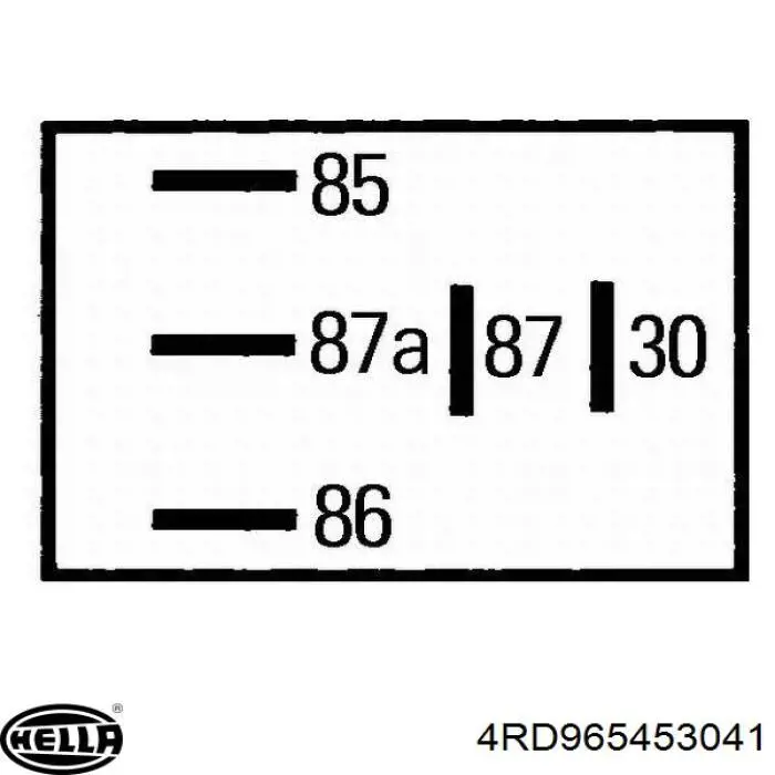 4RD 965 453-801 HELLA relé eléctrico multifuncional