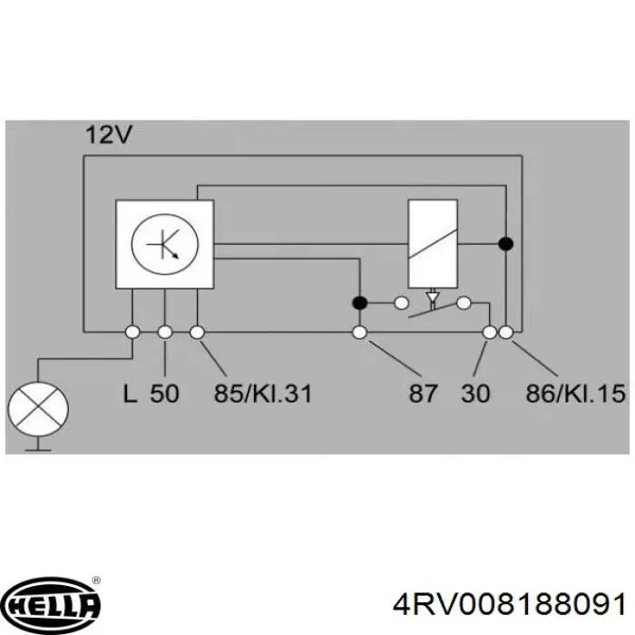 Relé de bujía de precalentamiento Fiat Ducato 1 290