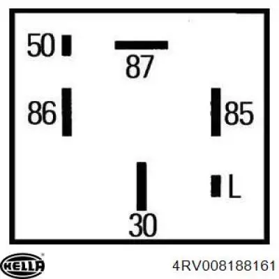 Comprar 4RV008188161 HELLA Caja precalentamiento bujias
