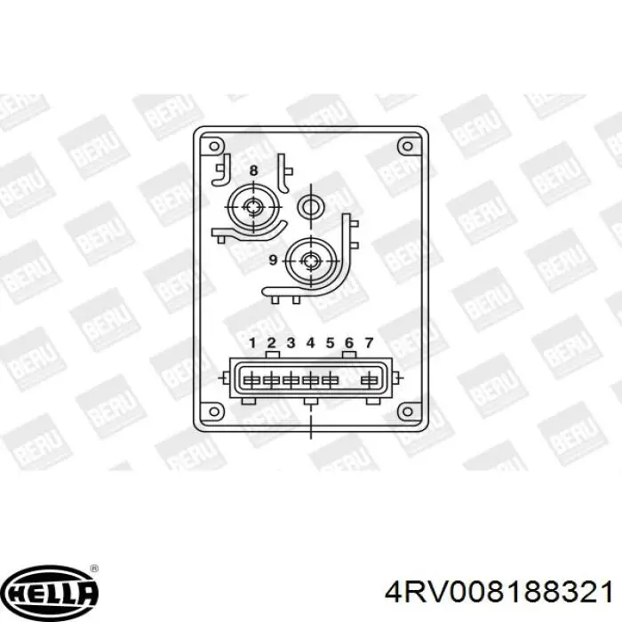 Relé de bujía de precalentamiento Citroen Saxo S0, S1