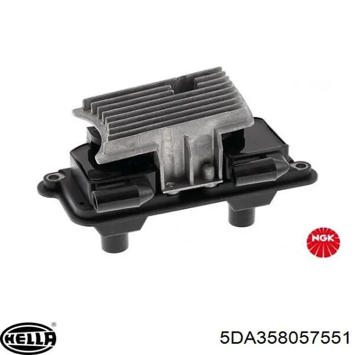 5DA 358 057-551 HELLA bobina de encendido