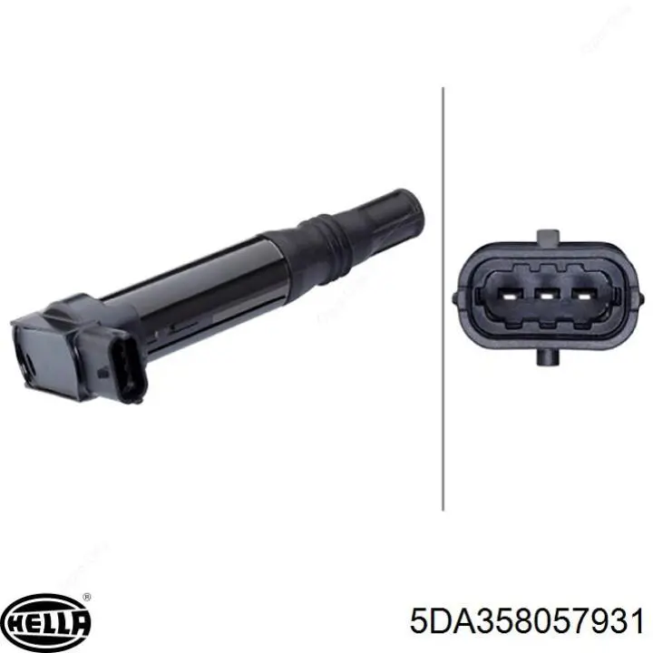 5DA358057931 HELLA Bobina de ignición