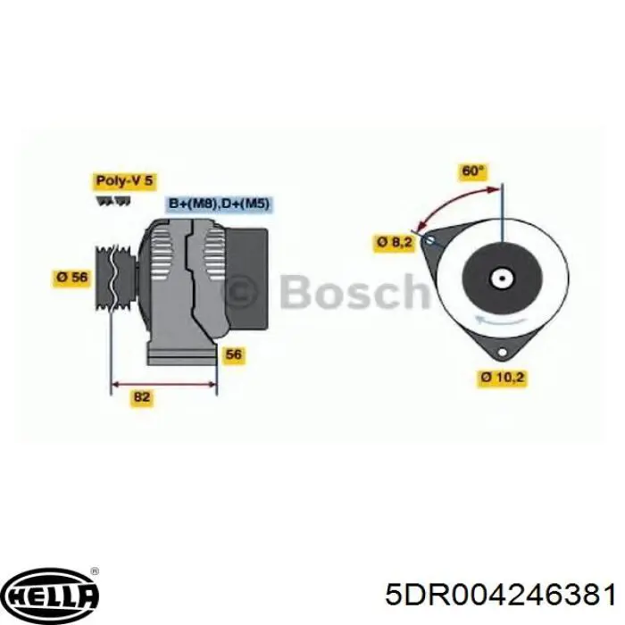 Regulador de corriente HELLA 5DR004246381 precio, desde 38,13 EUR