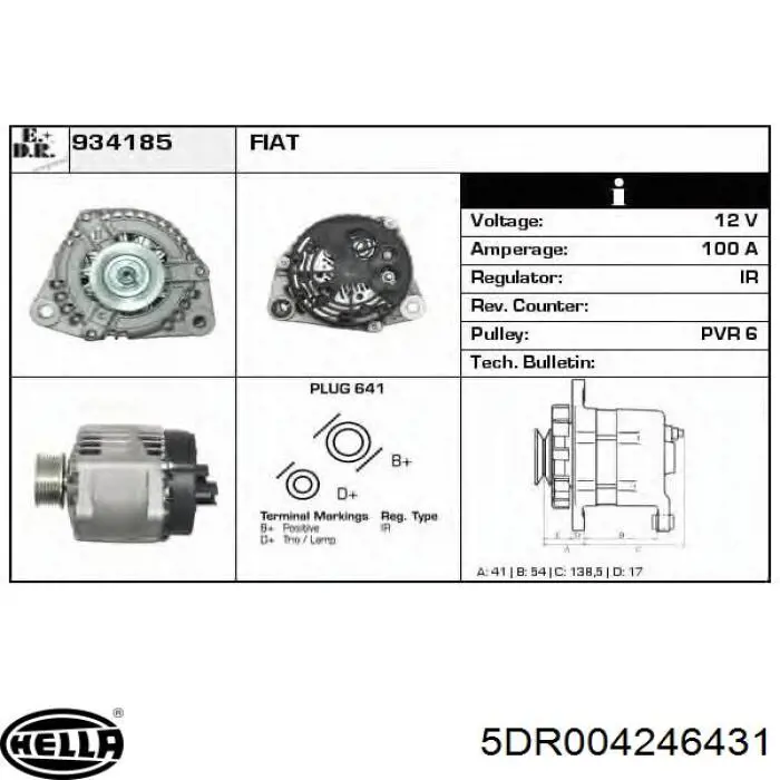 Regulador De Rele Del Generador (Rele De Carga) Fiat Palio 178DX