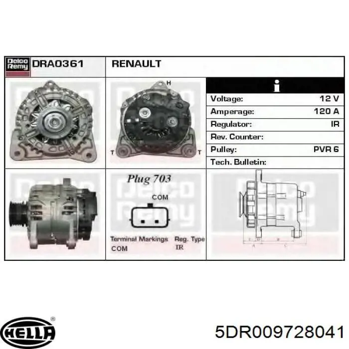 Regulador 1986AE0096 Bosch