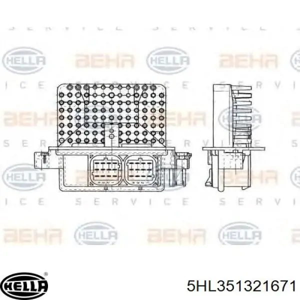 Resitencia, ventilador habitáculo para BMW 7 (F01, F02, F03, F04)