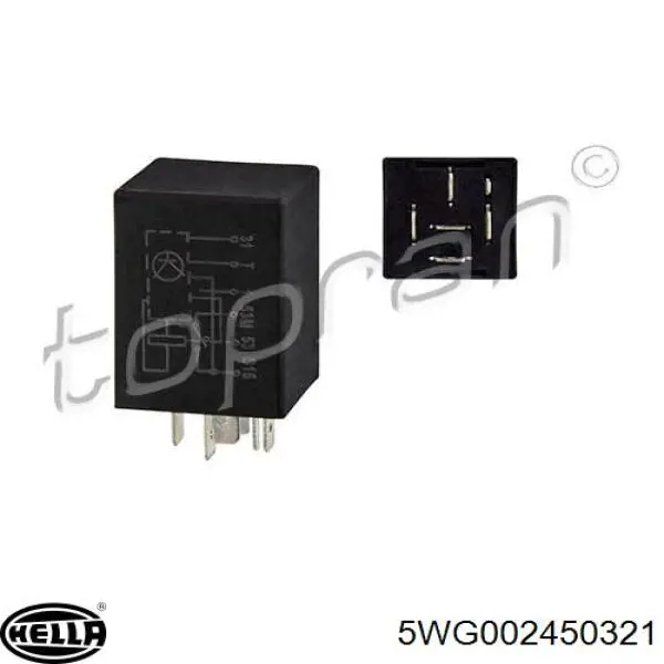 Relé de intermitencia del limpiaparabrisas Opel Astra 51, 52, F35, M35