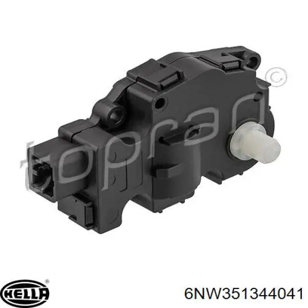 6NW351344041 HELLA Actuador de compuerta de calefacción