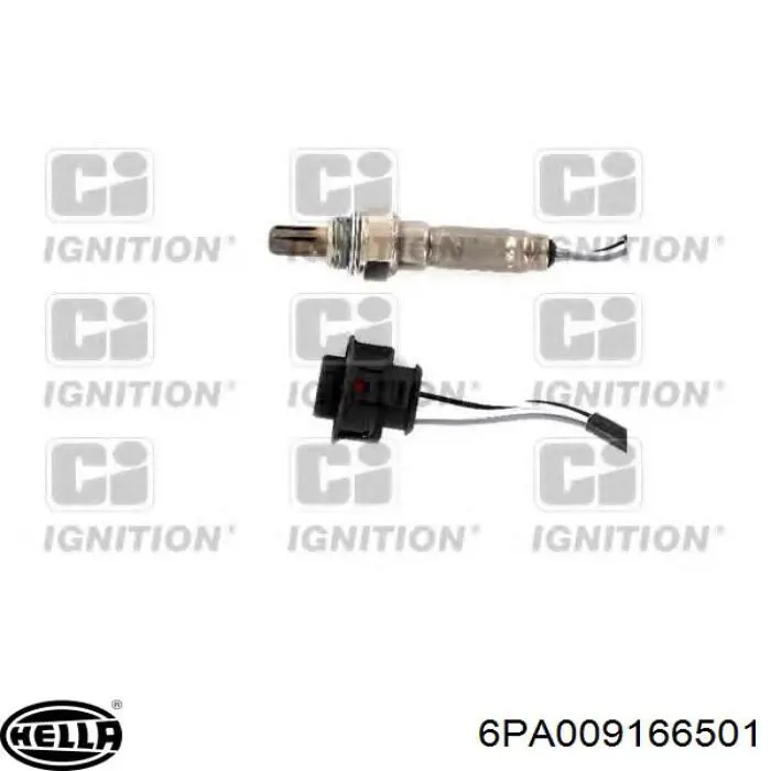 6PA009166501 HELLA Sensor de oxígeno previo al catalizador