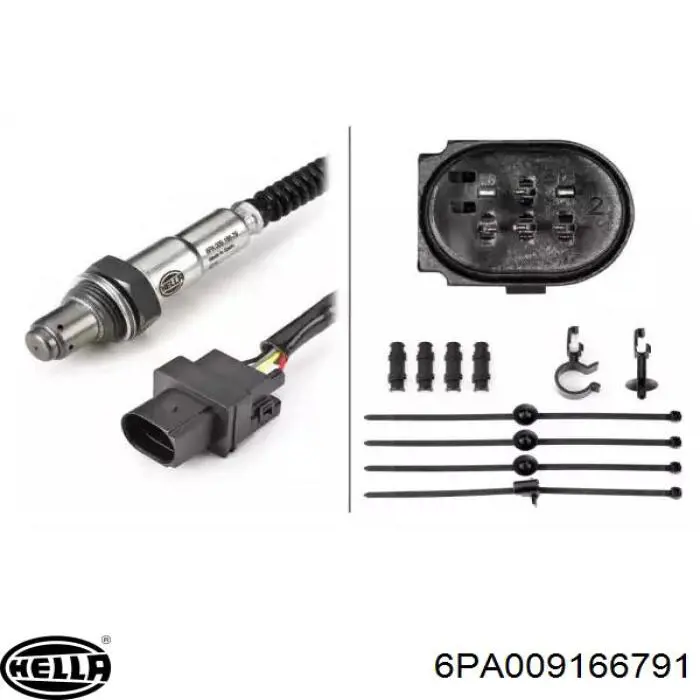 Comprar 6PA009166791 HELLA Sensor de oxígeno previo al catalizador