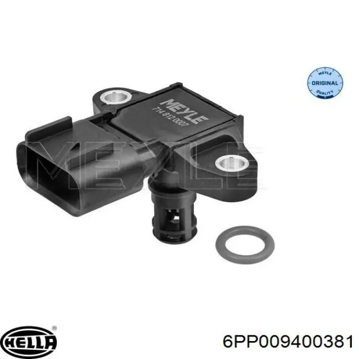Sensor de presión de sobrealimentación HELLA 6PP009400381