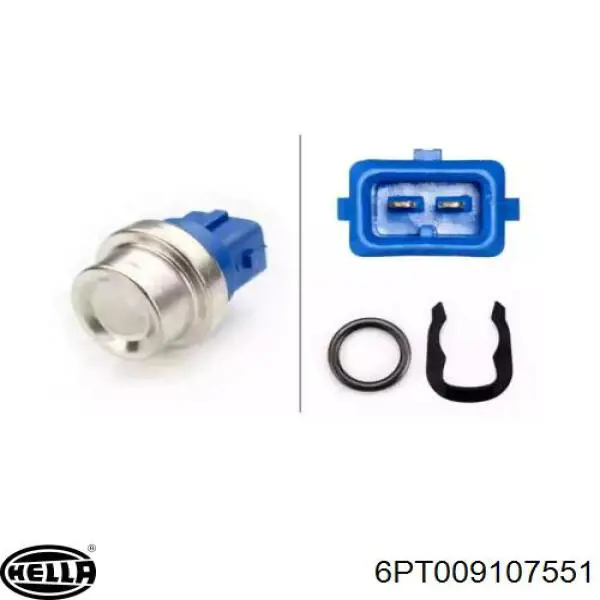 Sensor de temperatura del refrigerante HELLA 6PT009107551 precio, desde 8,01 EUR