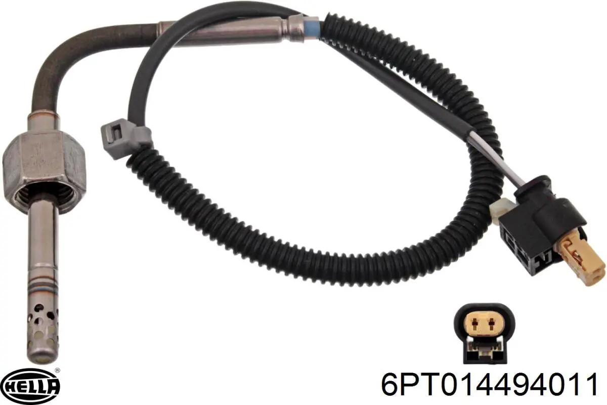 Comprar 6PT014494011 HELLA Sensor de temperatura de gases de escape antes del catalizador