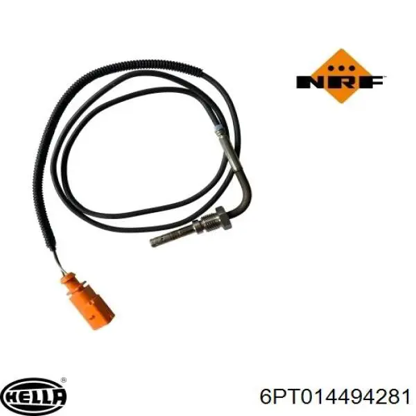 6PT 014 494-281 HELLA sensor de temperatura, gas de escape, después de filtro hollín/partículas