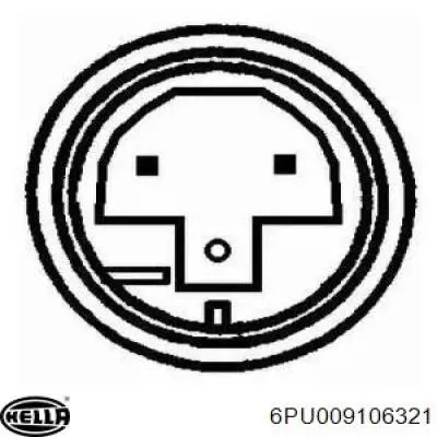 6PU 009 106-321 HELLA sensor abs trasero