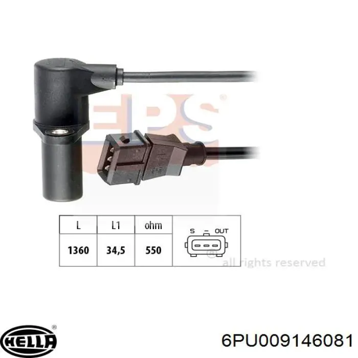 17026 Angli sensor de cigüeñal