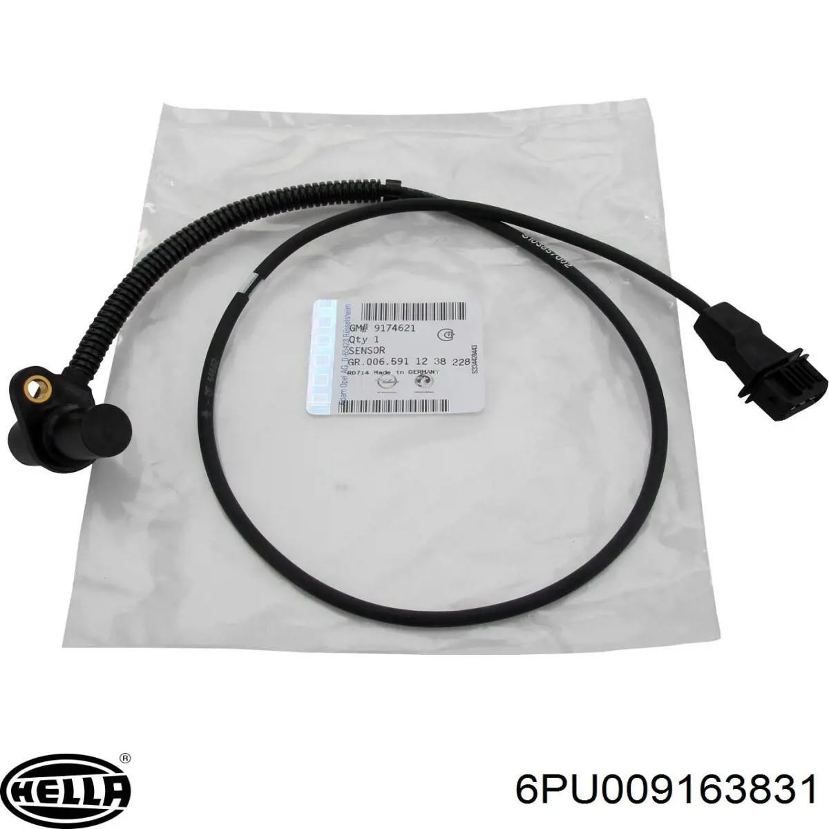 Sensor de cigüeñal 6PU009163831 HELLA