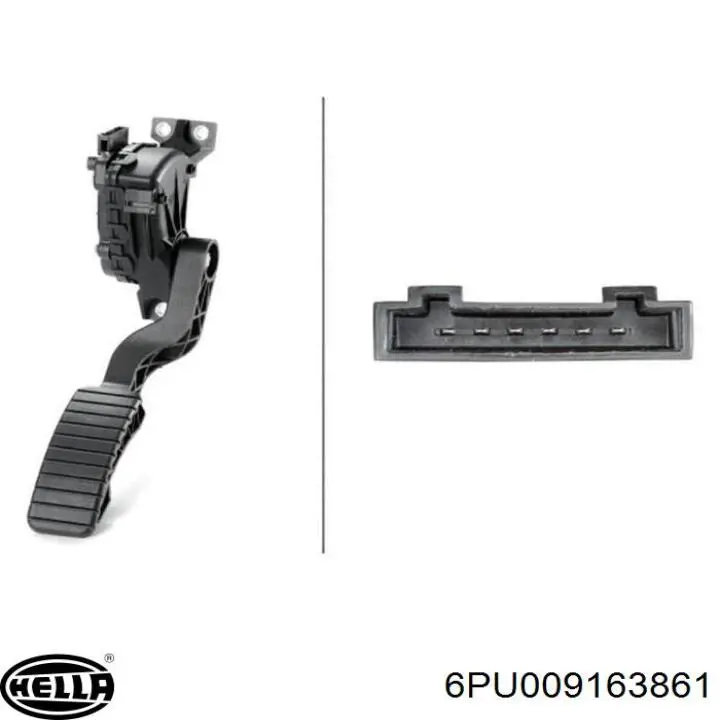 Sensor de cigüeñal 6PU009163861 HELLA